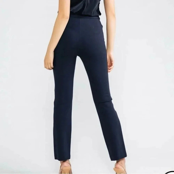 NWOT Chloe Kristyn Navy Brennan Straight Leg Ponte Pant Size Large - Picture 2 of 7